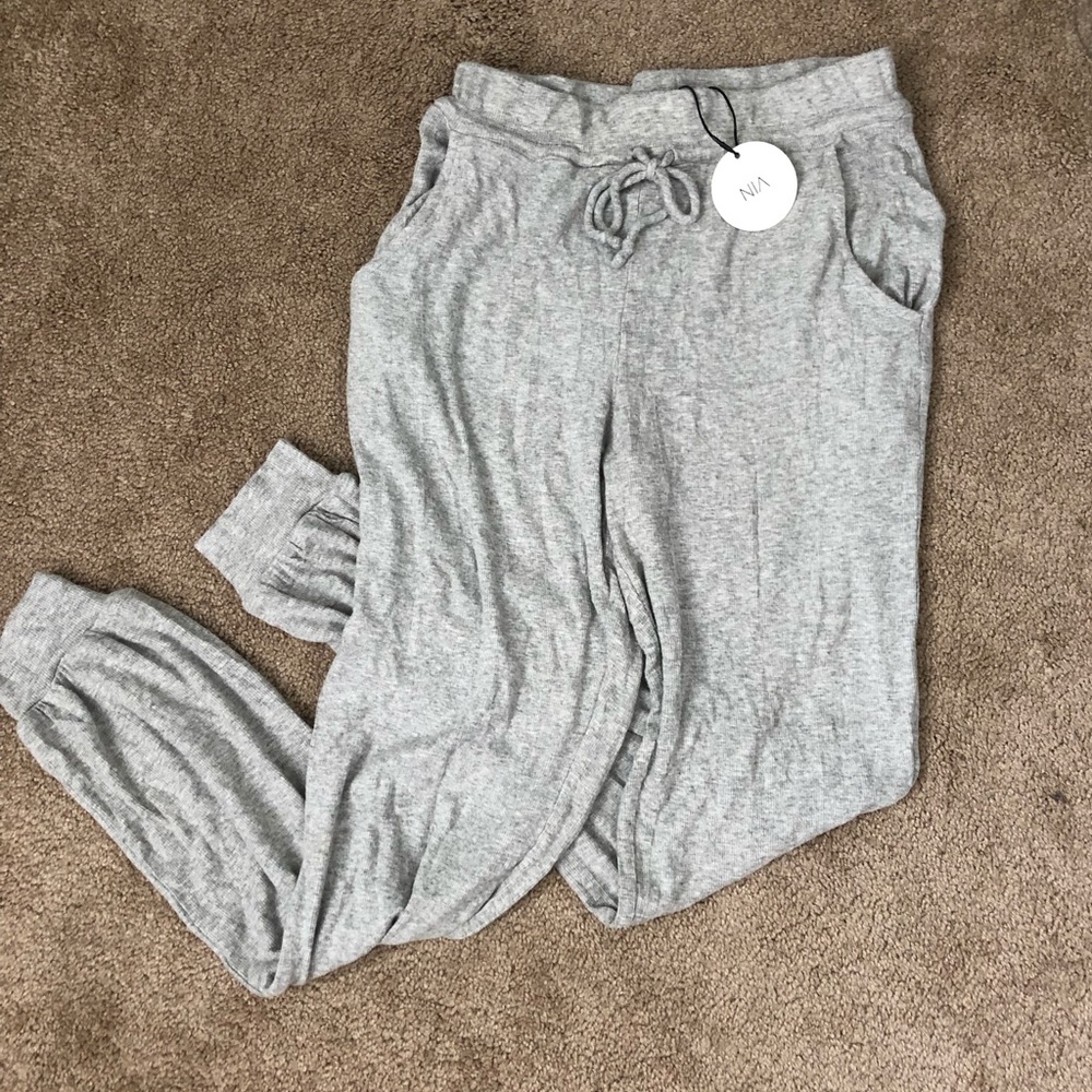 NIA gray joggers